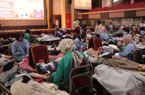 Donor Darah KSR PMI Disambut Antusias Para Peserta
